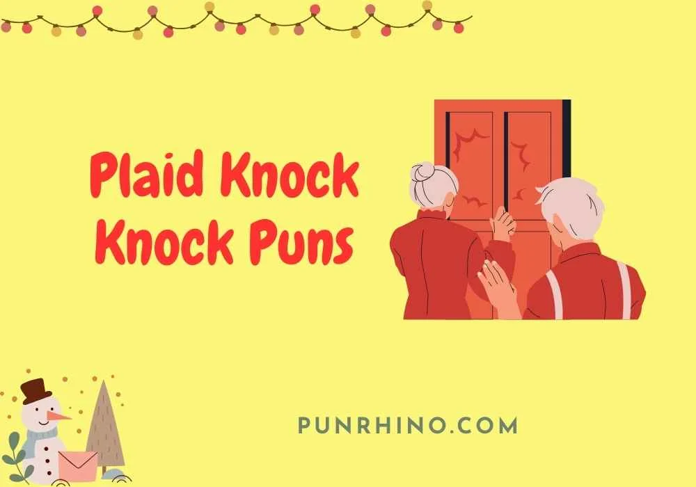 Plaid Knock Knock Puns