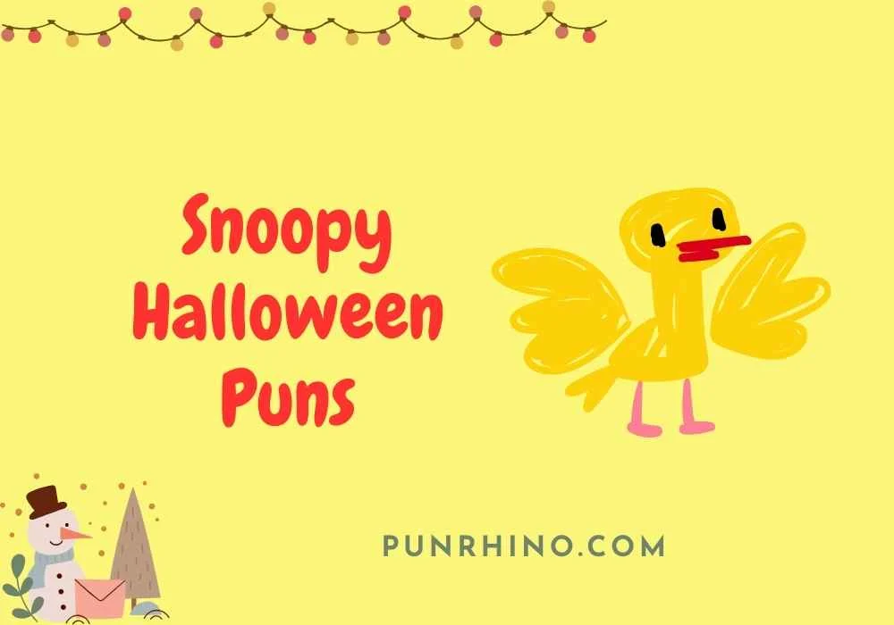 Snoopy Halloween Puns