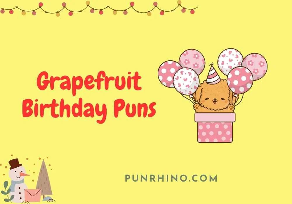 Grapefruit Birthday Puns
