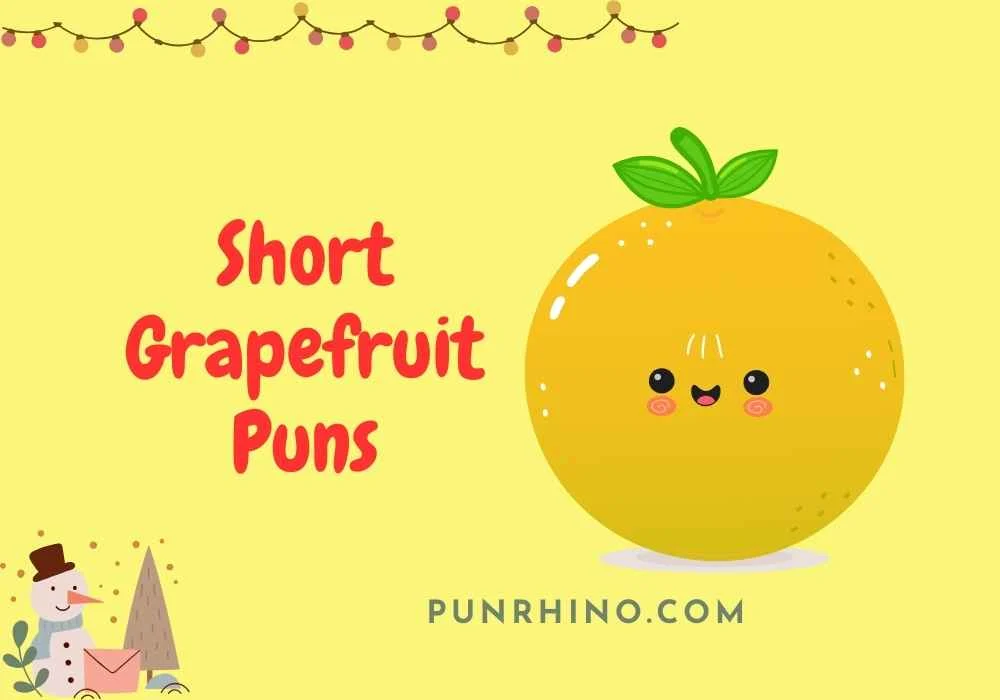 Short Grapefruit Puns
