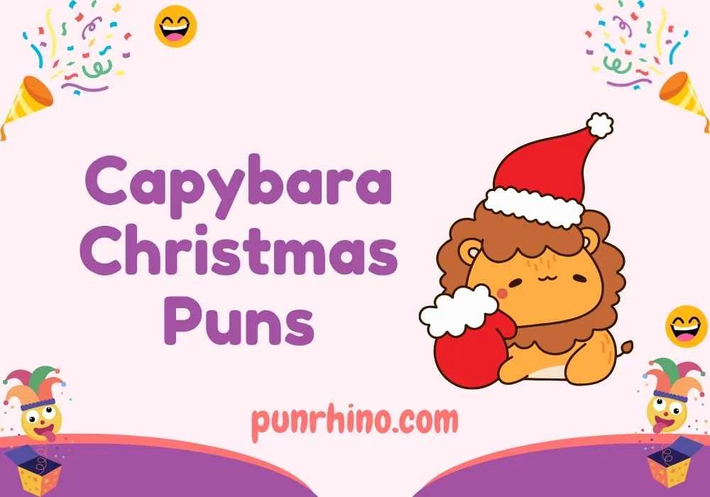 Capybara Christmas Puns