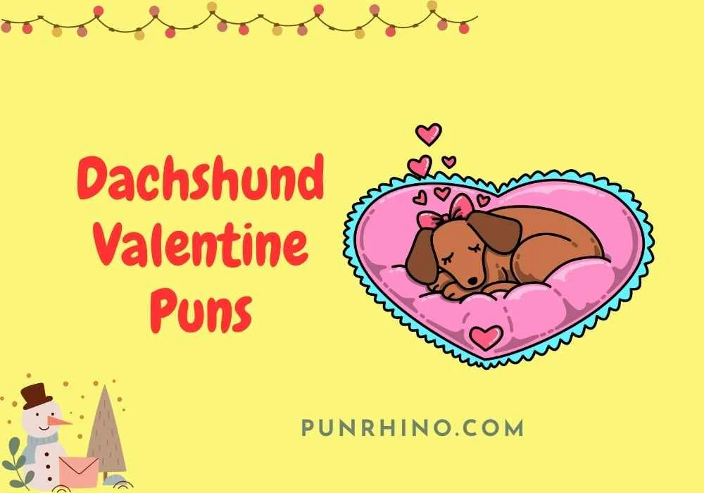 Dachshund Valentine Puns